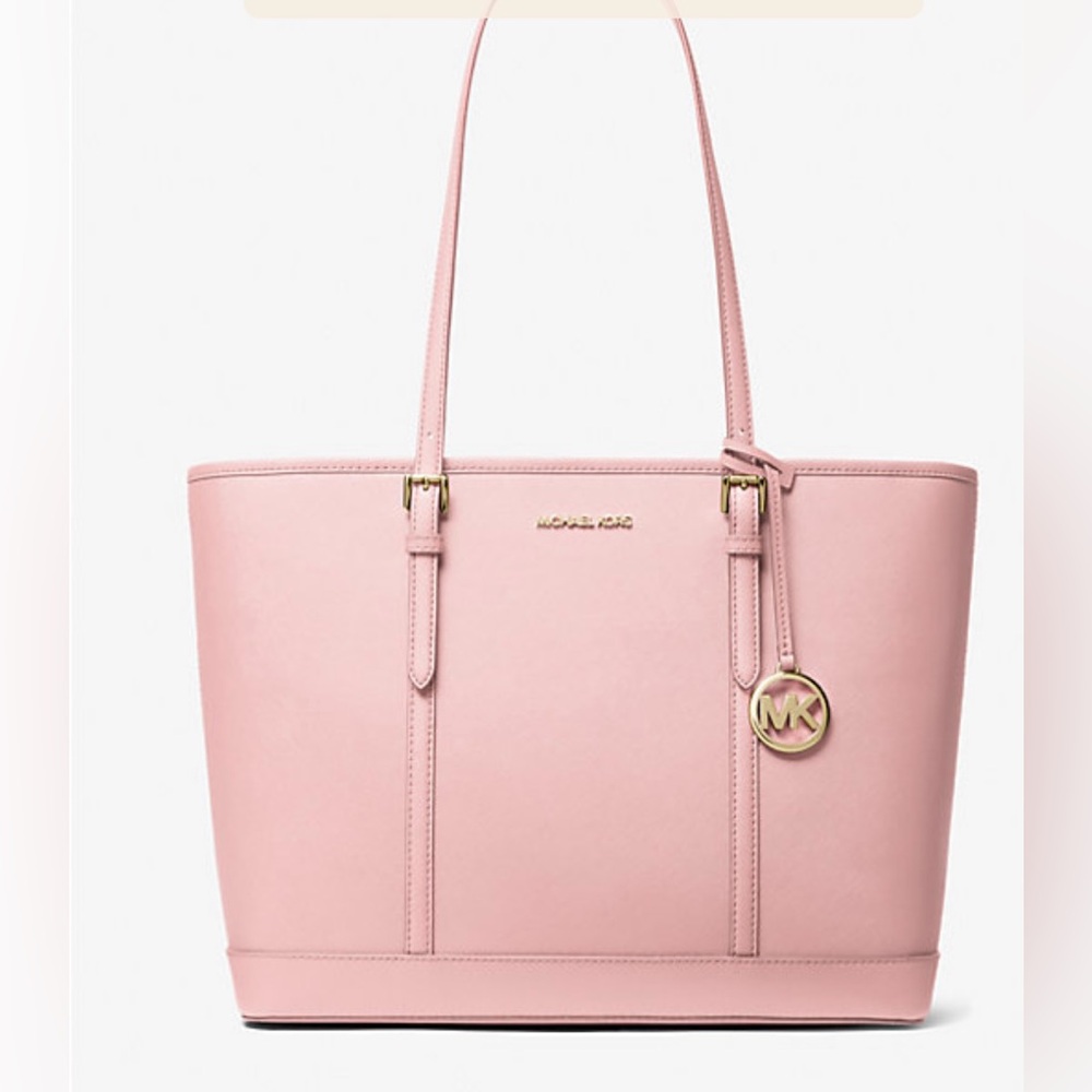 Micheal Kors Jet Set Travel Large Saffiano Leather Tote Bag